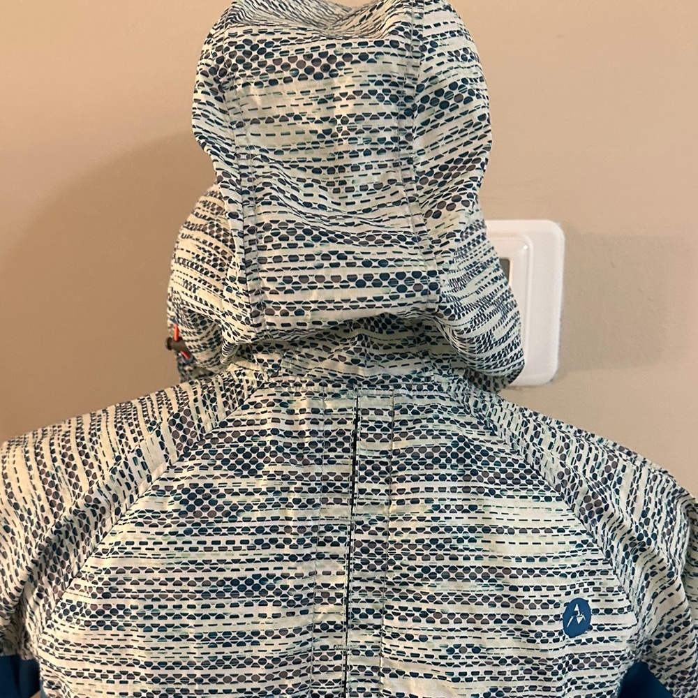 Marmot Teal And Gray Patterned Jacket - image 7